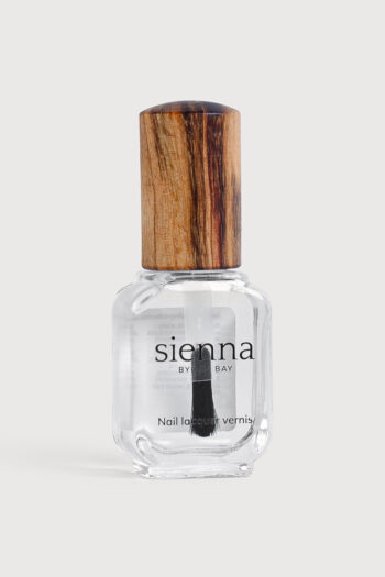 Top Coat Glass Bottle with Timber cap